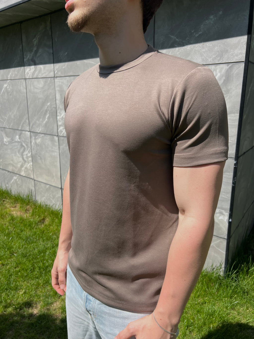 Kahverengi Fitted Tshirt