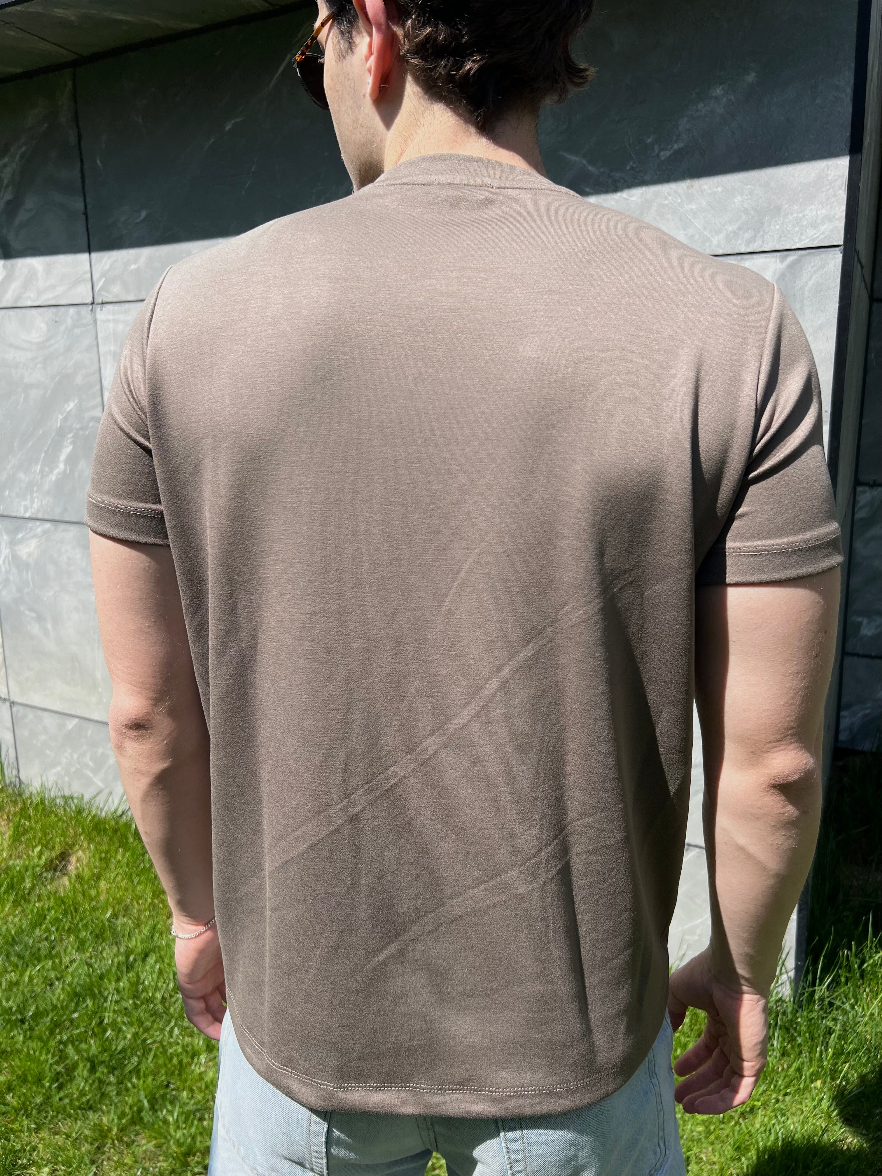 Kahverengi Fitted Tshirt