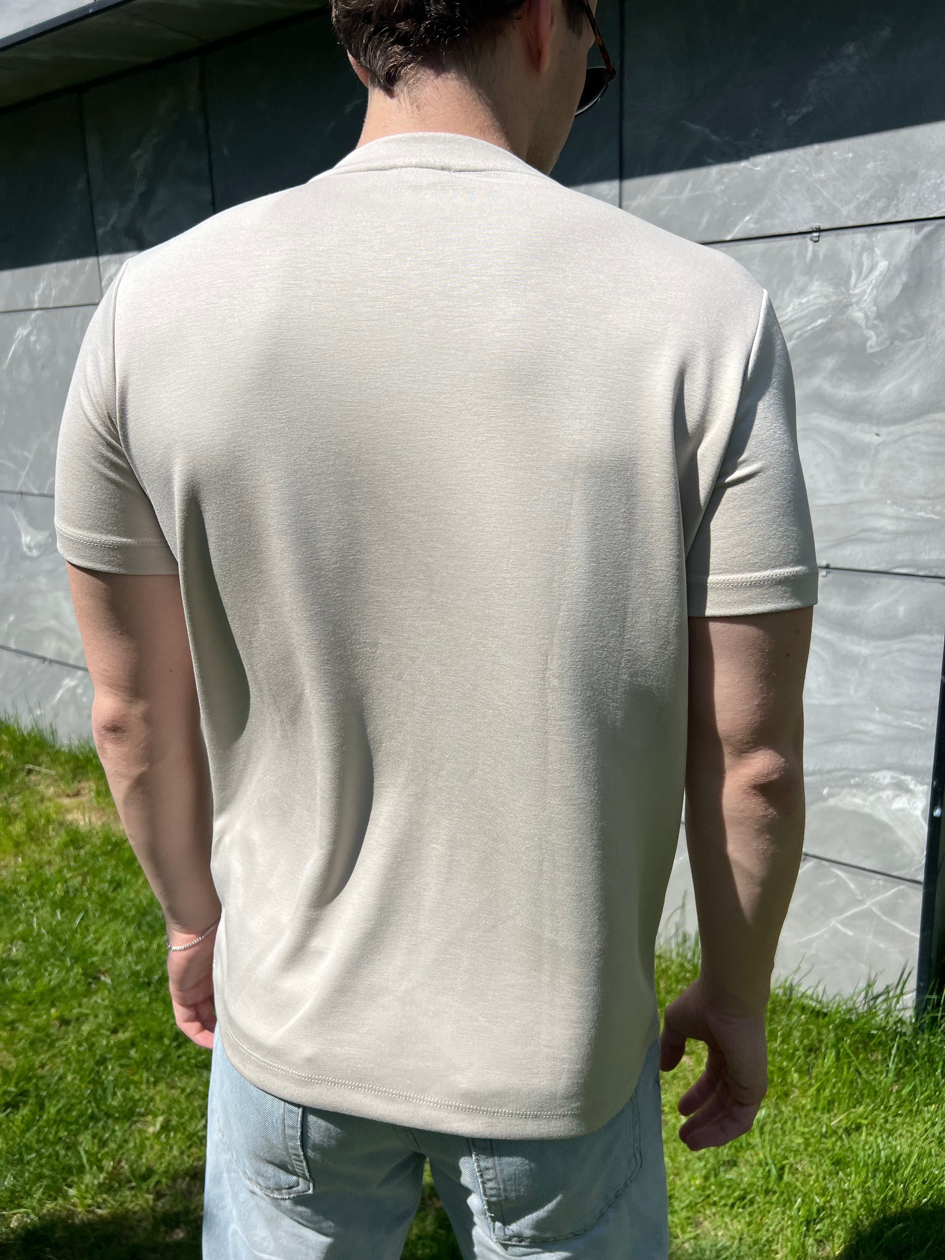 Bej Fitted Tshirt