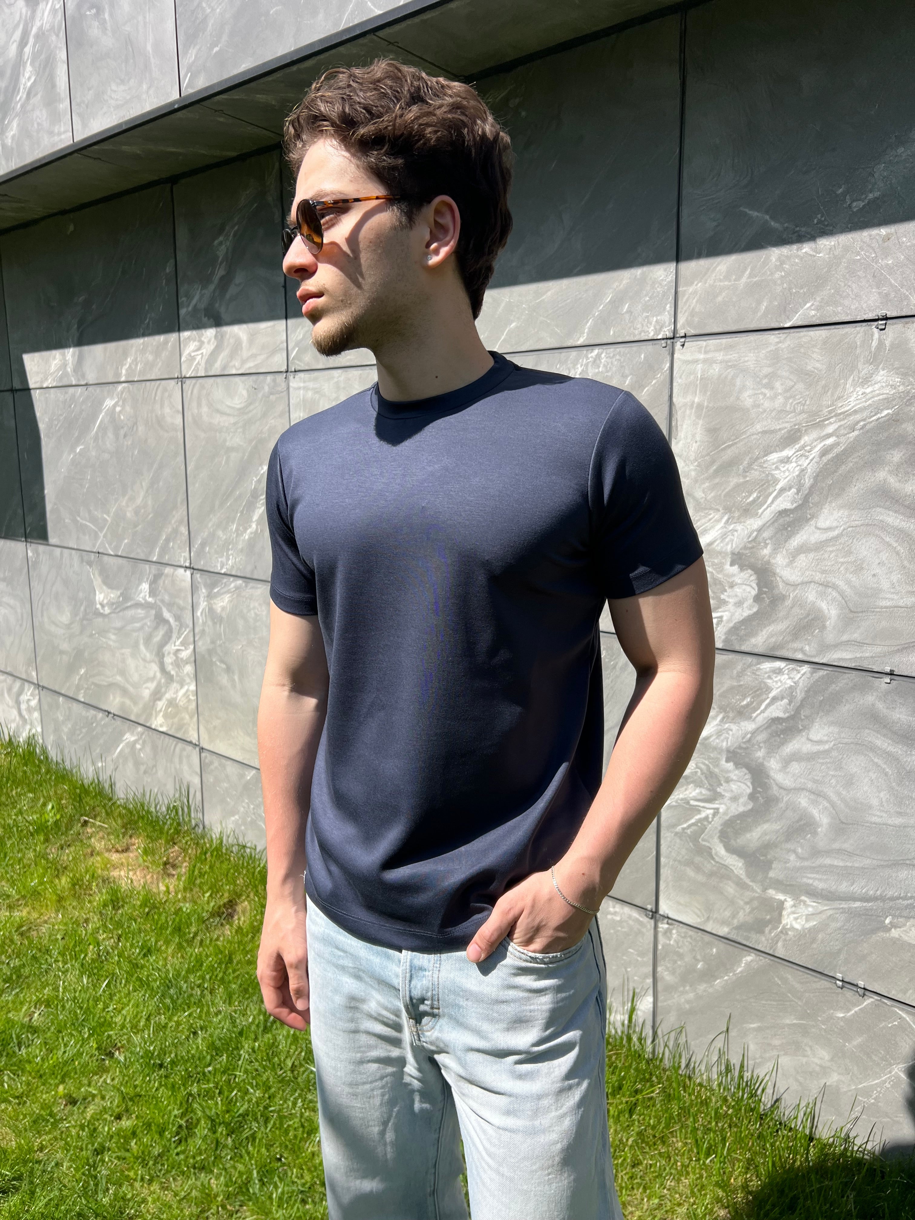 Antrasit Fitted Tshirt