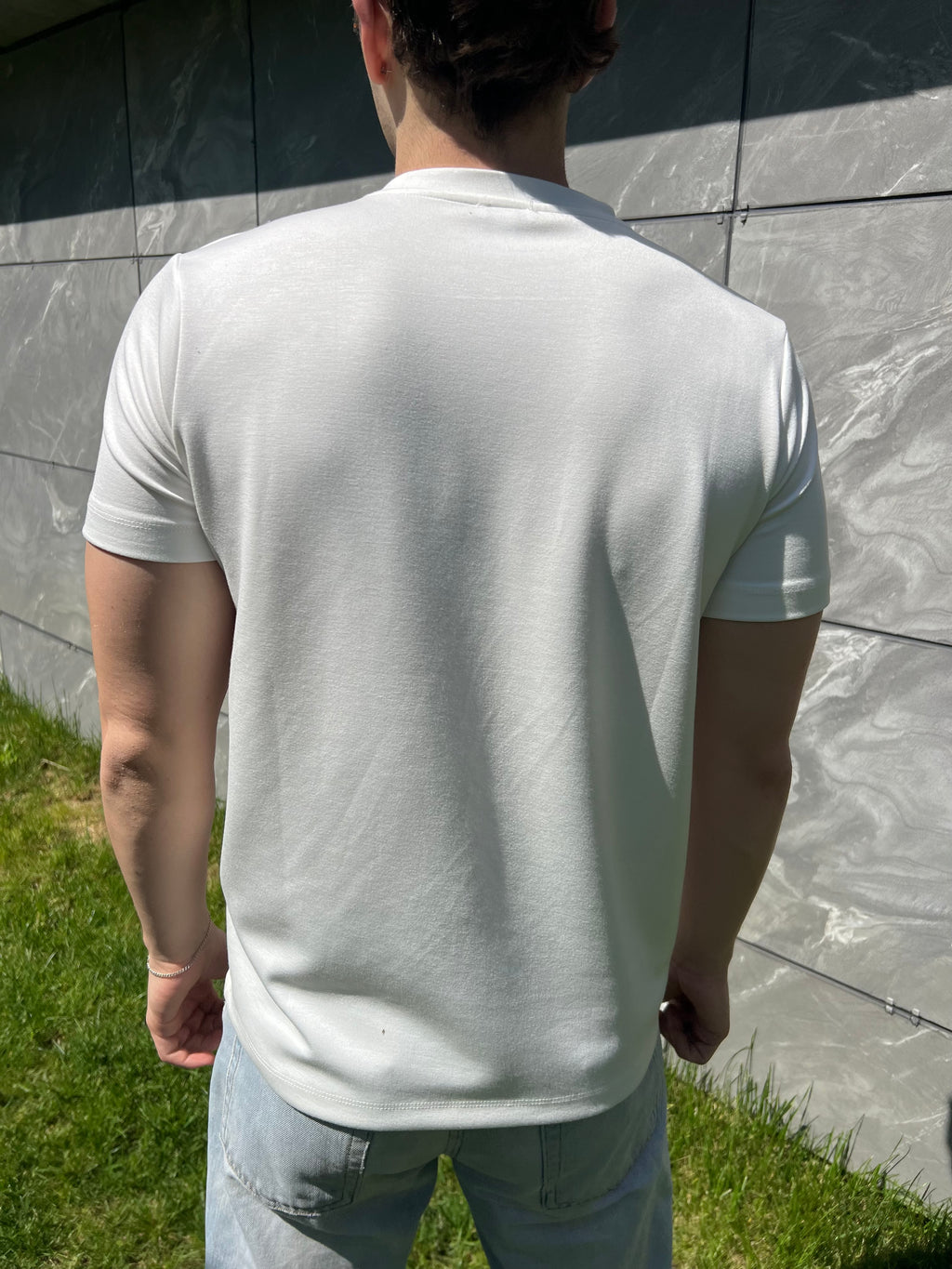 Beyaz Fitted Tshirt